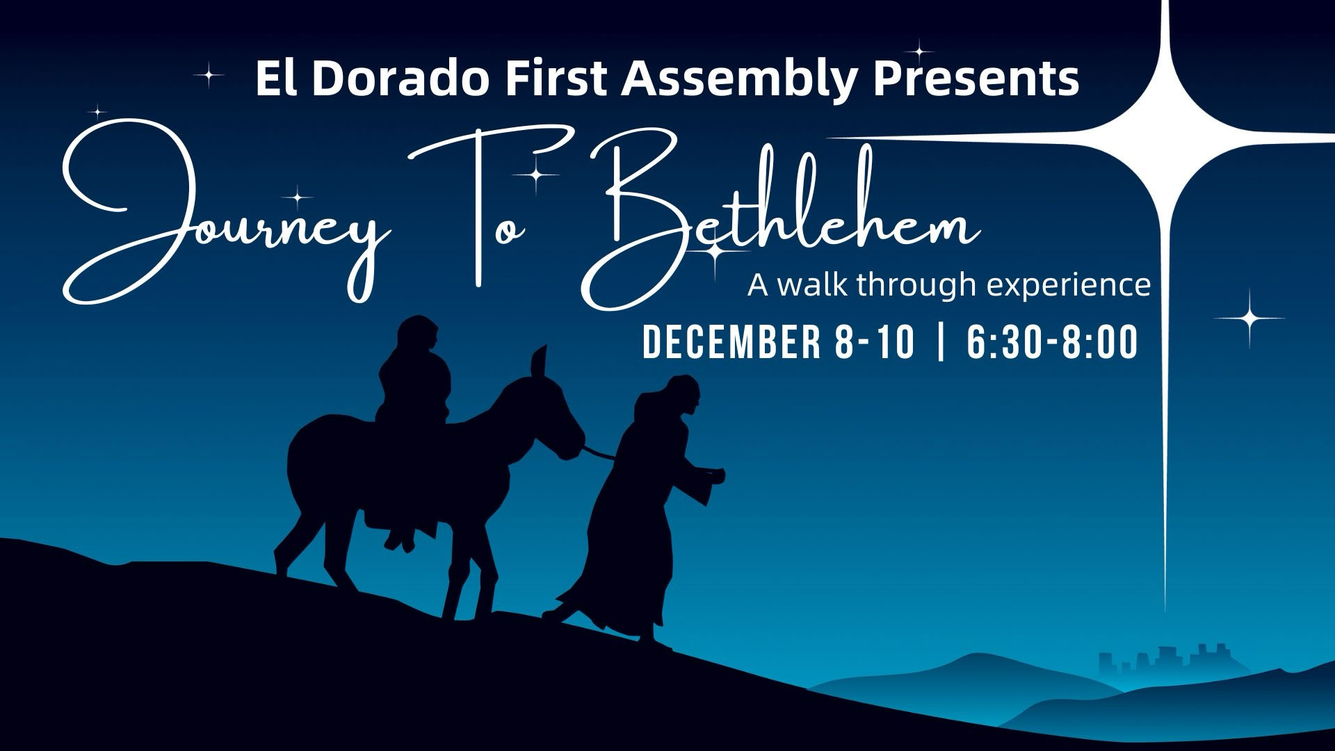 Journey To Bethlehem - An Indoor Walk-thru Experience